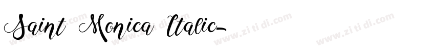Saint Monica Italic字体转换